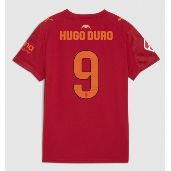 Valencia Hugo Duro #9 Maglia Gara Trasferta Repliche 2025-26 Maniche Corte